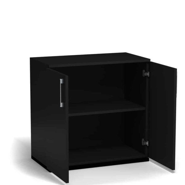aktenschrank bueroschrank 2ordner vabo graphit offen