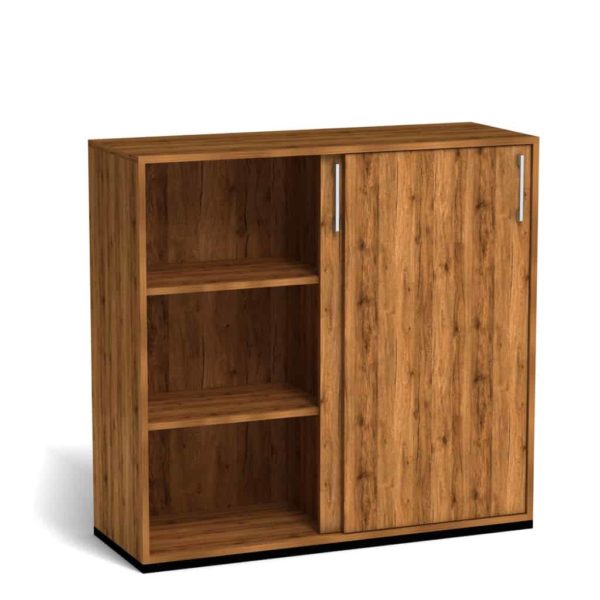 aktenschrank schiebetuerenschrank 3ordner vabo eiche offen