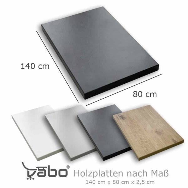 Tischplatte standart 140 x 80 graphit