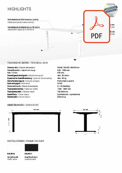 Datenblatt Standup2